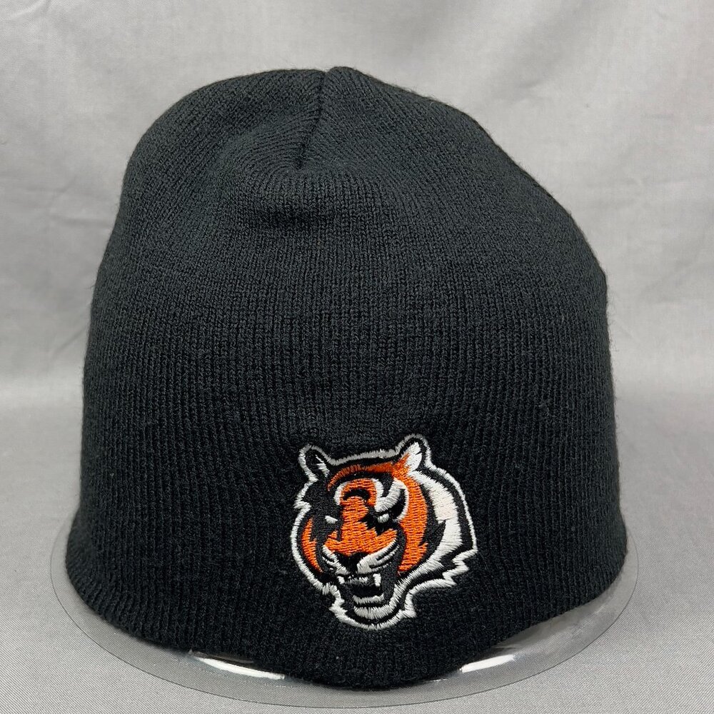 Cincinnati Bengals NFL Beanie Hat Skull Cap Tiger Black Knit Winter Outdoor Mens